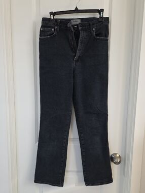 Agolde Black Straight-Leg Women's Jeans